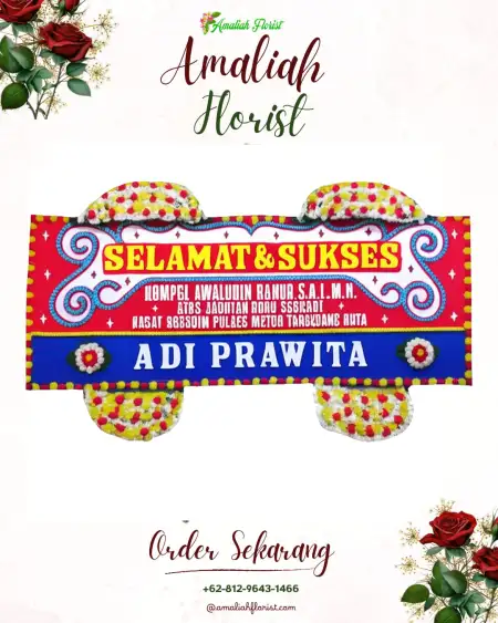 Papan Bunga Ucapan Selamat Keresek
