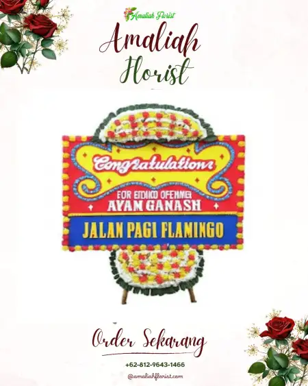 Sewa Papan Bunga Keresek